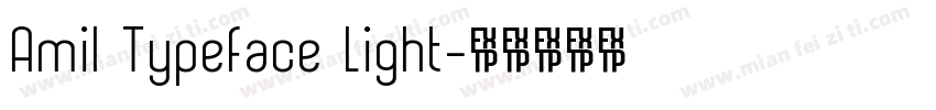 Amil Typeface Light字体转换